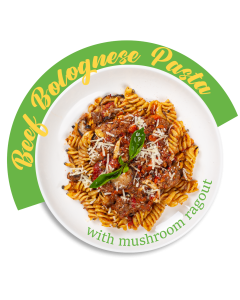 Beef Bolognese Pasta with Mushroom Ragout - REG