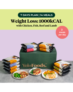 Weight Loss - 1000kcal with Chicken, Fish , Beef and Lamb