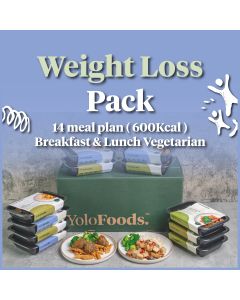 Weight Loss Pack (600kcal) | Breakfast & Lunch (Vegetarian)