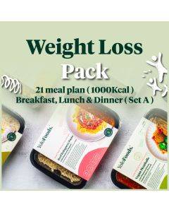 Weight Loss Pack (1000kcal) | Breakfast, Lunch & Dinner (Set A)