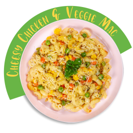 Cheesy Chicken & Veggie Mac 