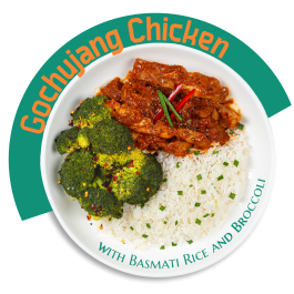 Gochujang Chicken with Basmati Rice and Broccoli - REG